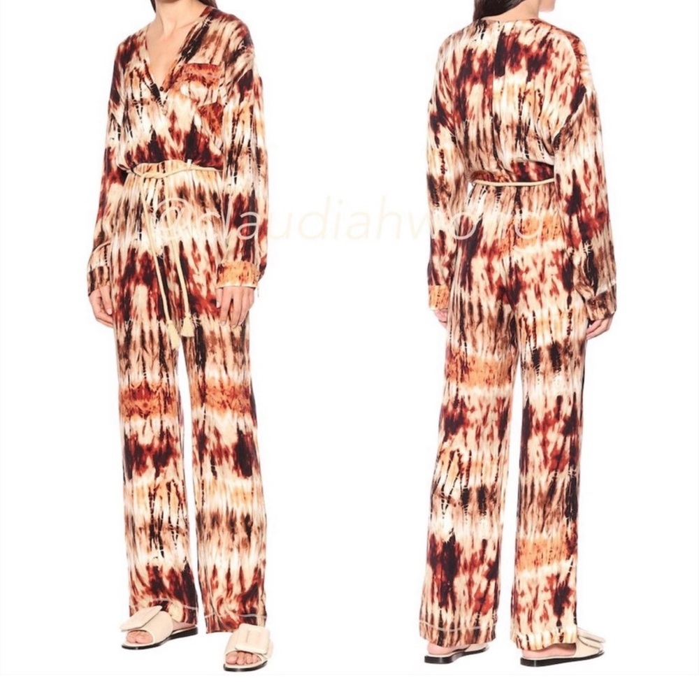 Nanushka Tie-Dye Wide Leg Jumpsuit Size M